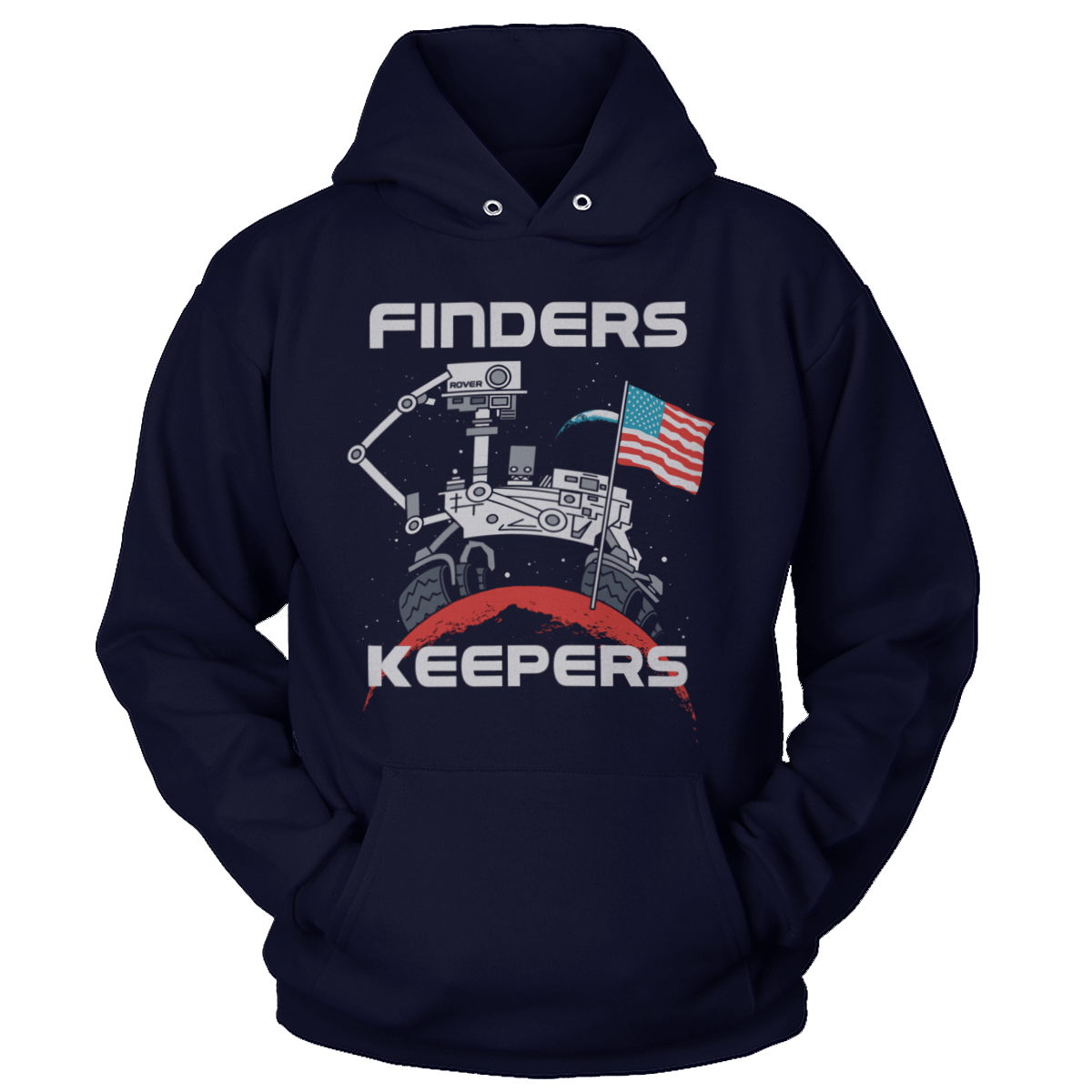 T-shirt Unisex Hoodie / Navy / S Finder's Keepers - MARS Rover