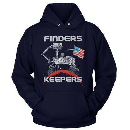 T-shirt Unisex Hoodie / Navy / S Finder's Keepers - MARS Rover