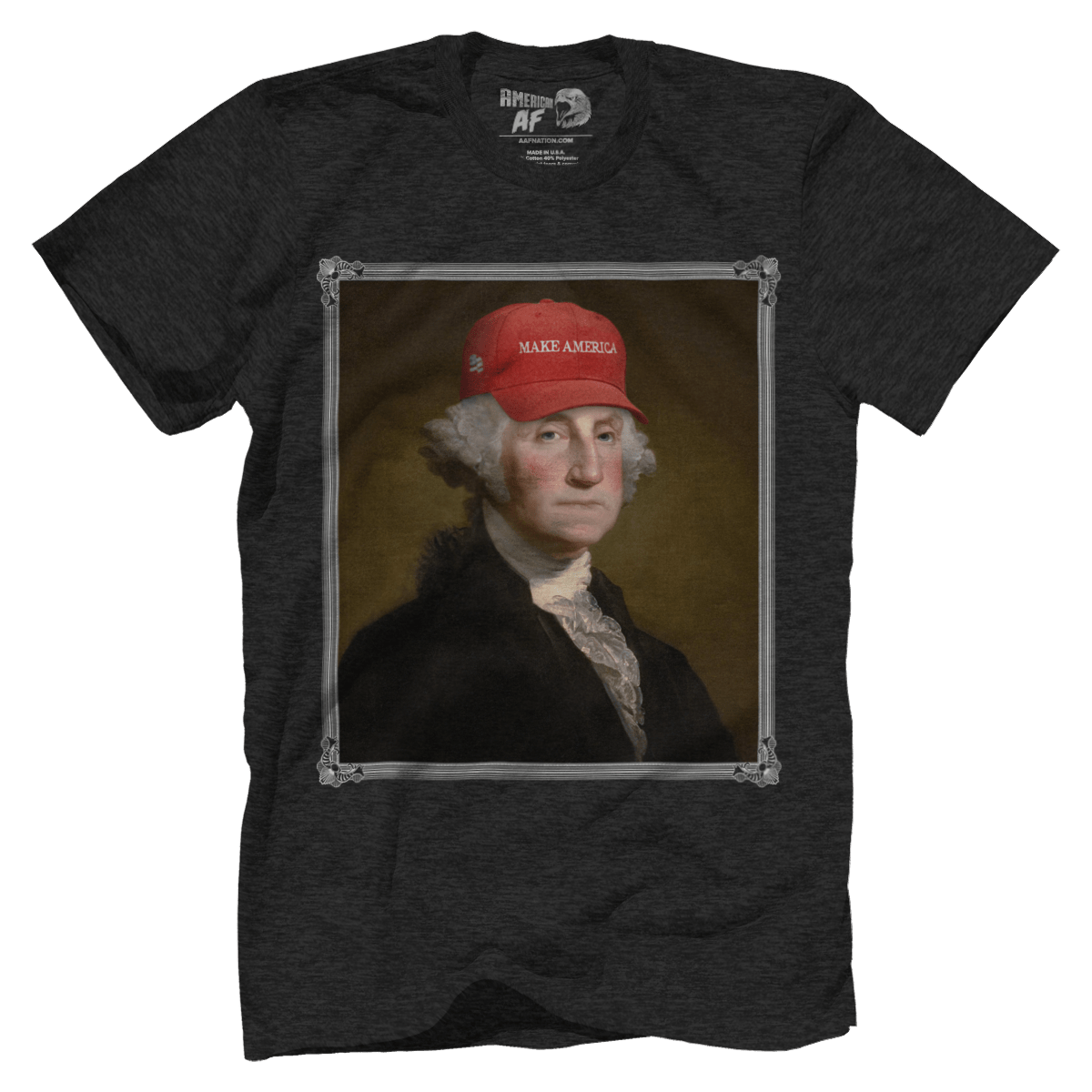 Apparel Premium Mens Triblend Shirt / Vintage Black / S George Washington - Make America V2