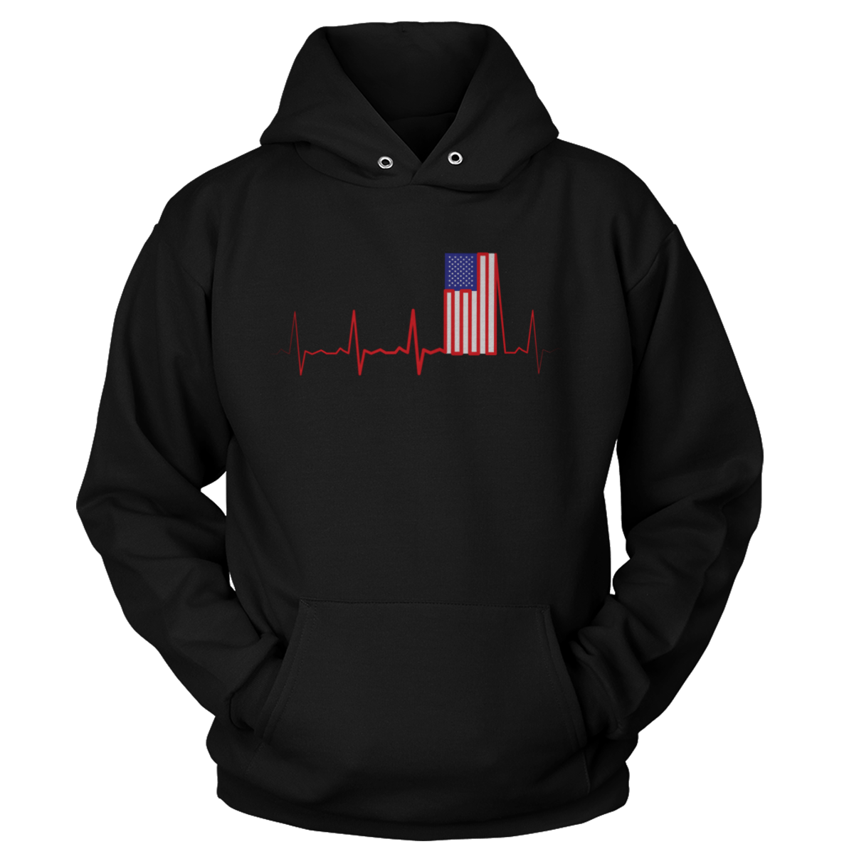 Apparel Premium Soft Hoodie / Black / XS Flag Beat (Ladies)