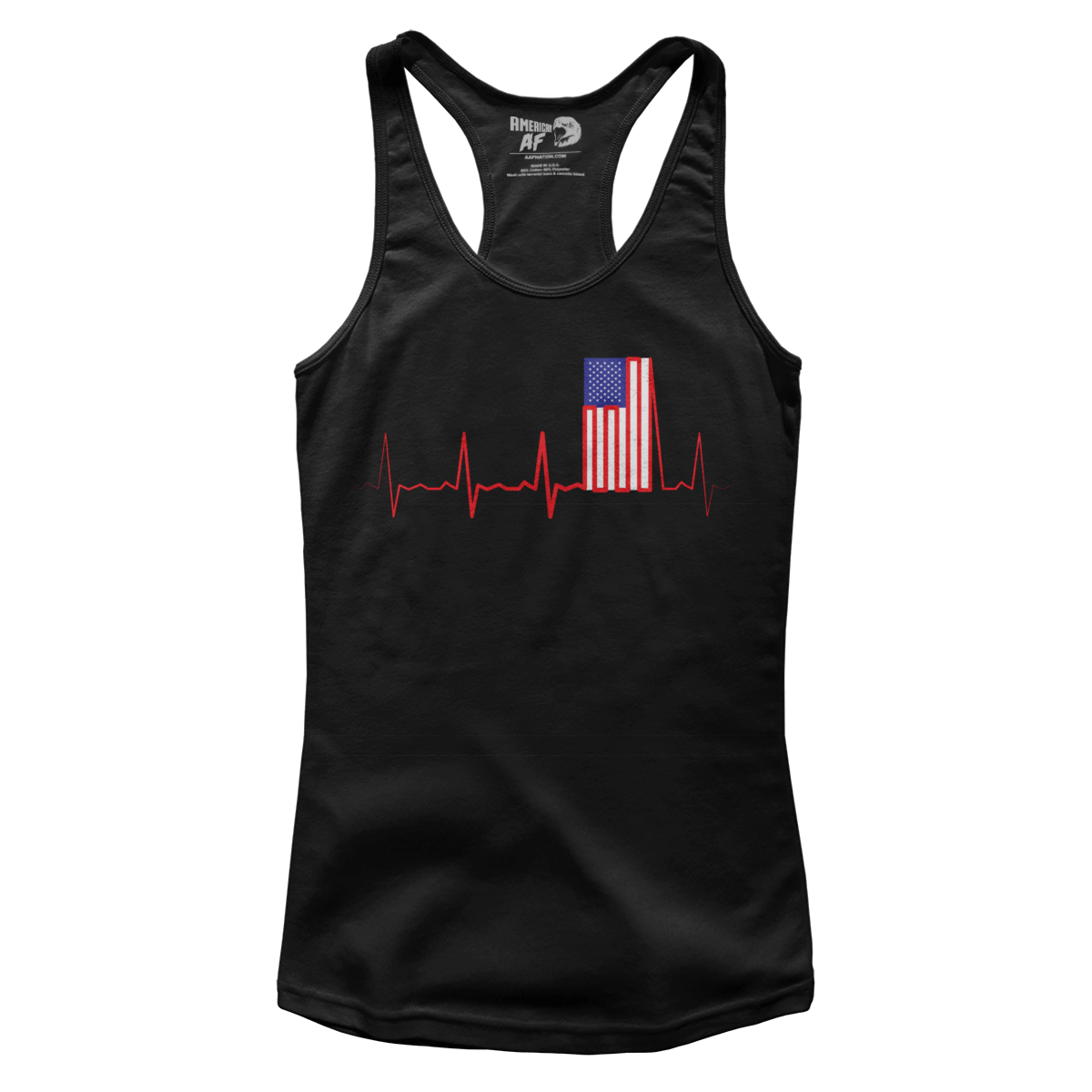 Apparel Premium Ladies Racerback Tank / Black / XS Flag Beat (Ladies)