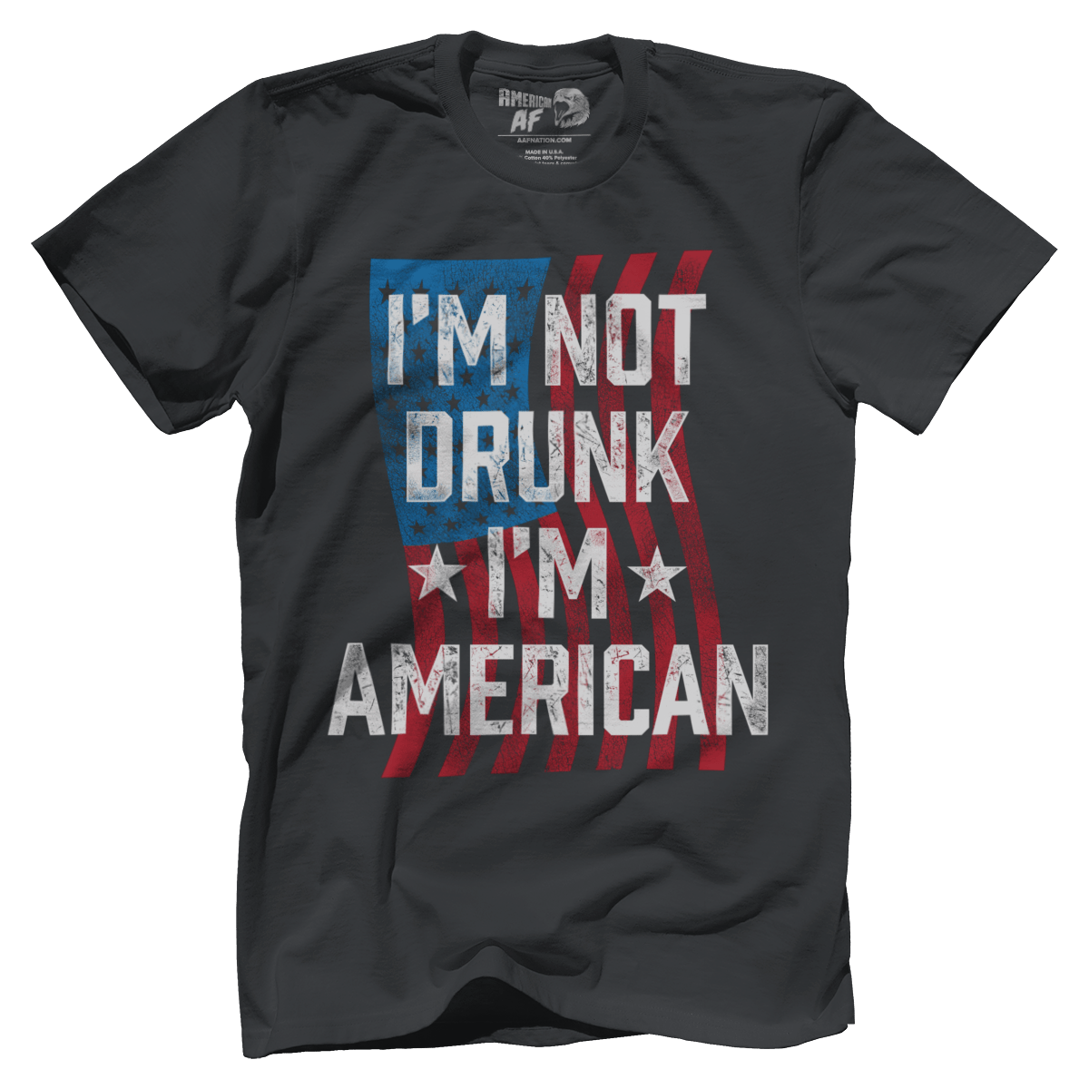 T-shirt Premium Mens Shirt / Heavy Metal / XS I'm Not Drunk I'm American