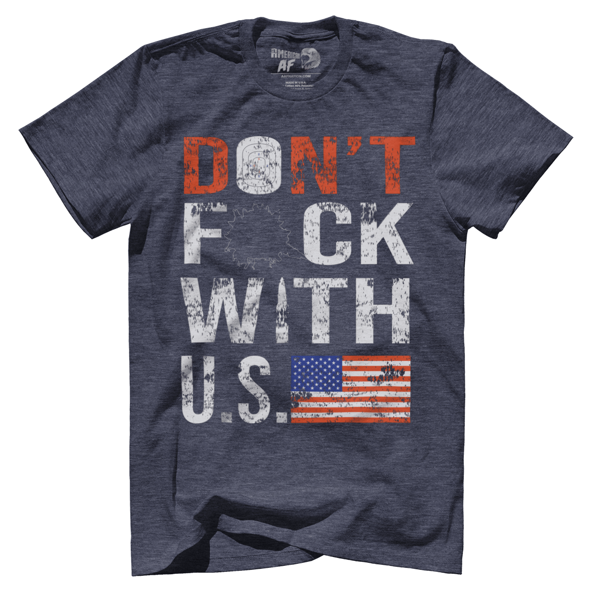 T-shirt Premium Mens Triblend Shirt / Vintage Navy / S Don't F with U.S