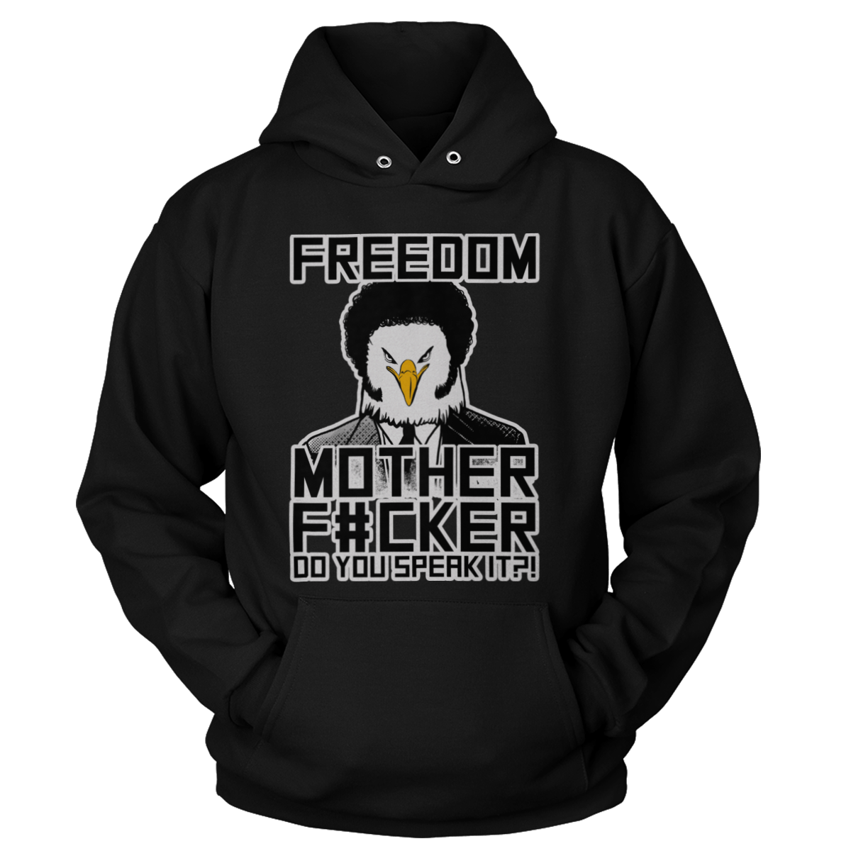 T-shirt Premium Soft Hoodie / Black / XS Freedom Mother F (Ladies)