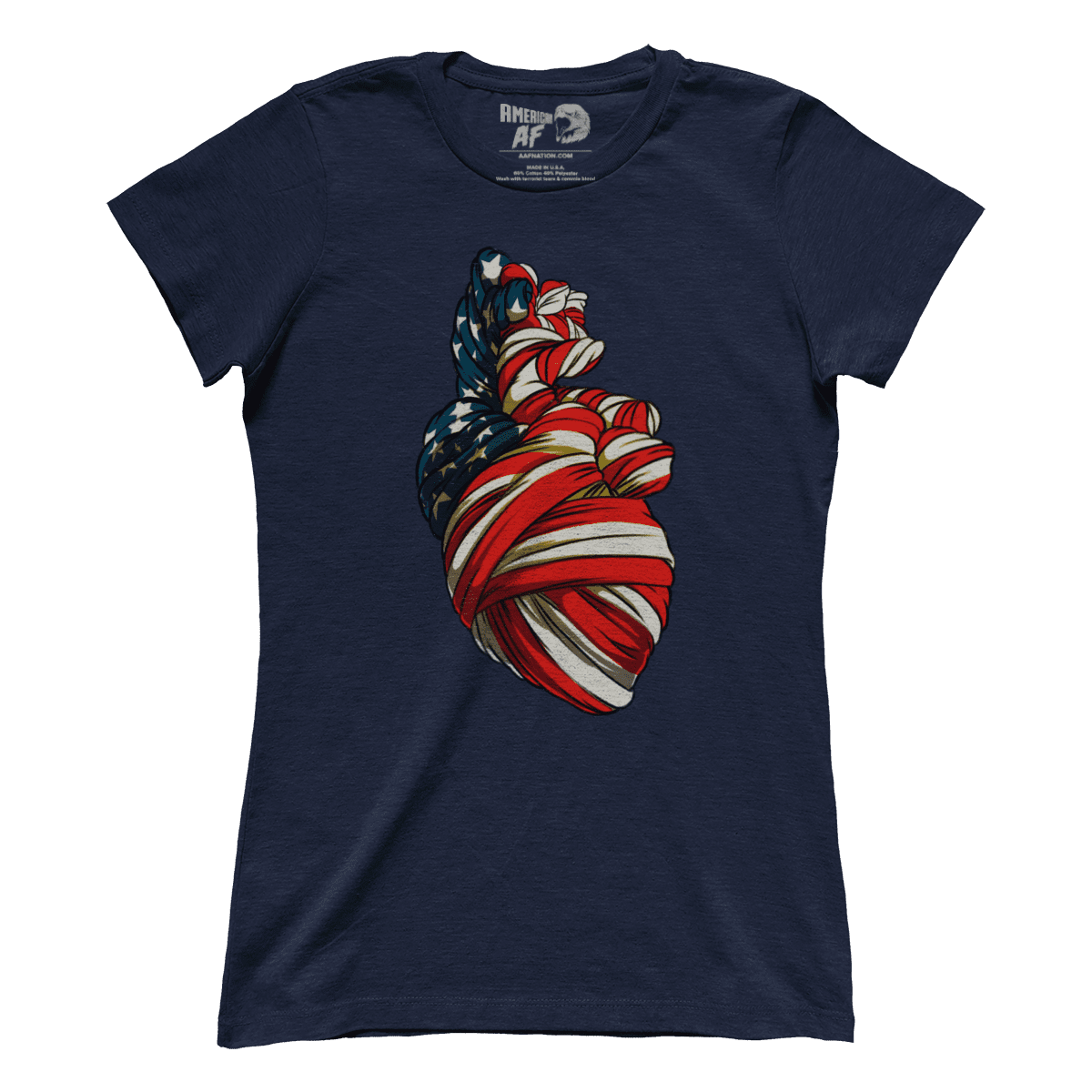 Apparel Premium Ladies Tee / Midnight Navy / XS American Heart (Ladies)