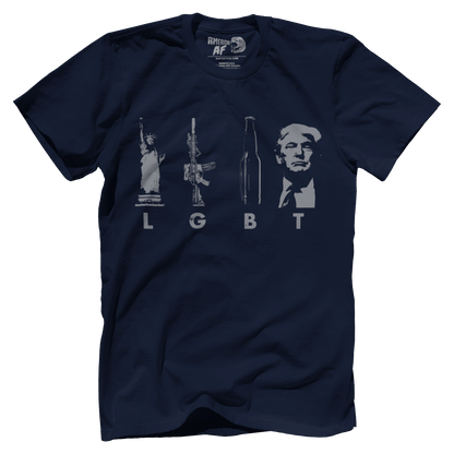 T-shirt Premium Mens Shirt / Midnight Navy / XS LGBT(rump)