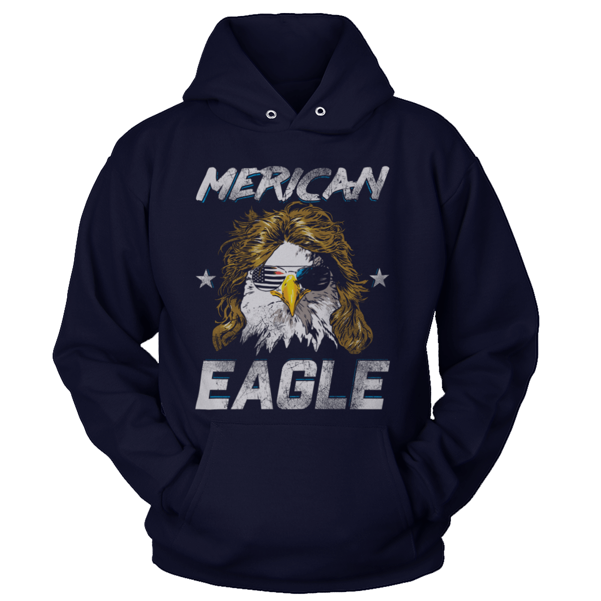 Apparel Premium Soft Hoodie / True Navy / XS Merican Eagle Revealed (Ladies)