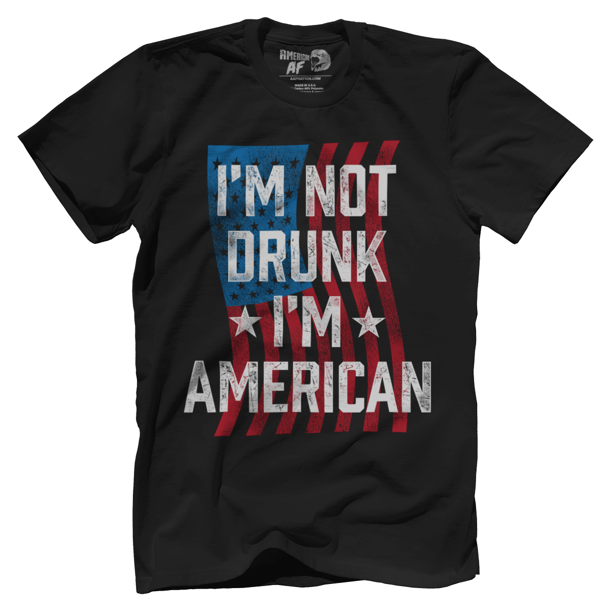 T-shirt Premium Mens Shirt / Black / XS I'm Not Drunk I'm American