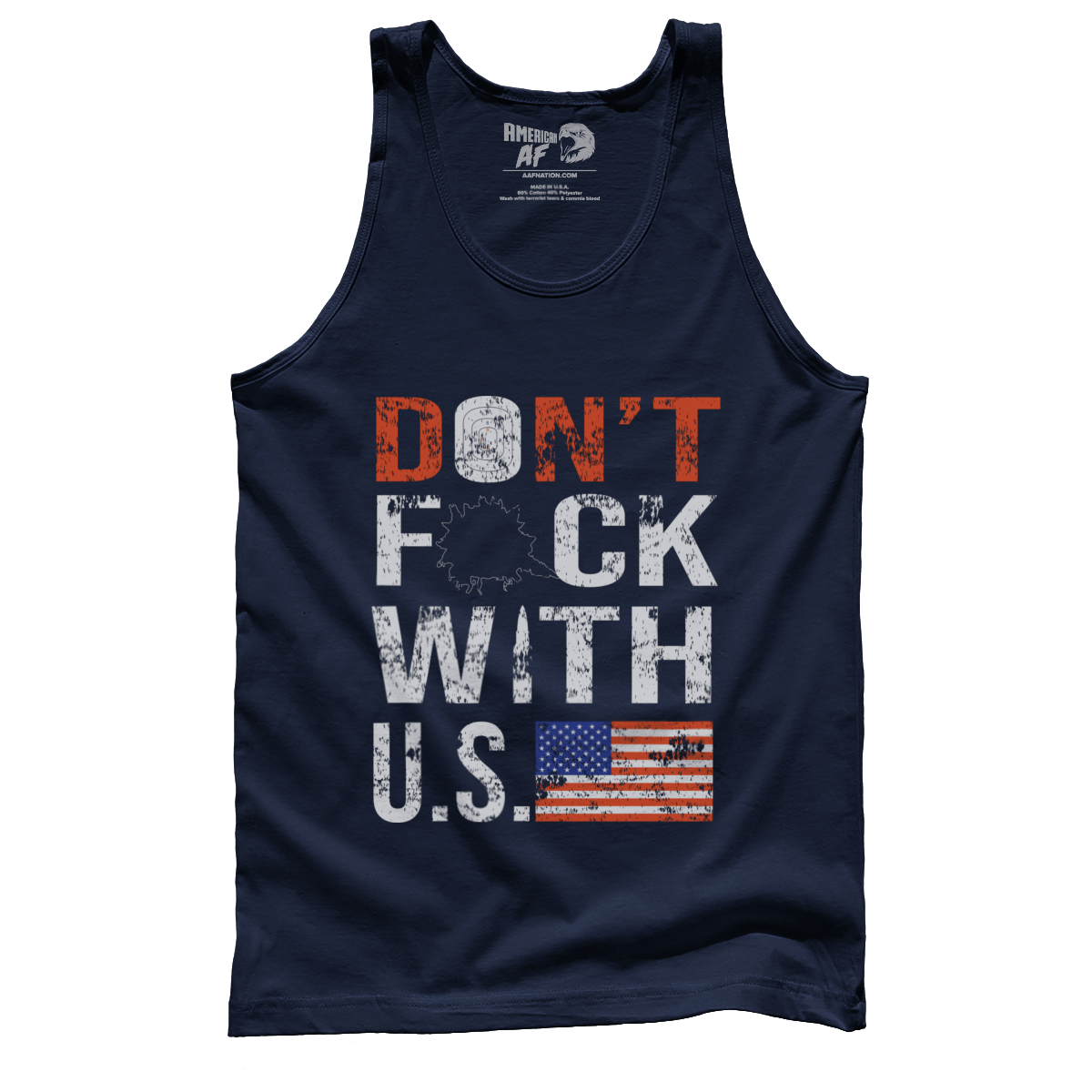 T-shirt Premium Mens Tank / Navy / XS Don't F with U.S
