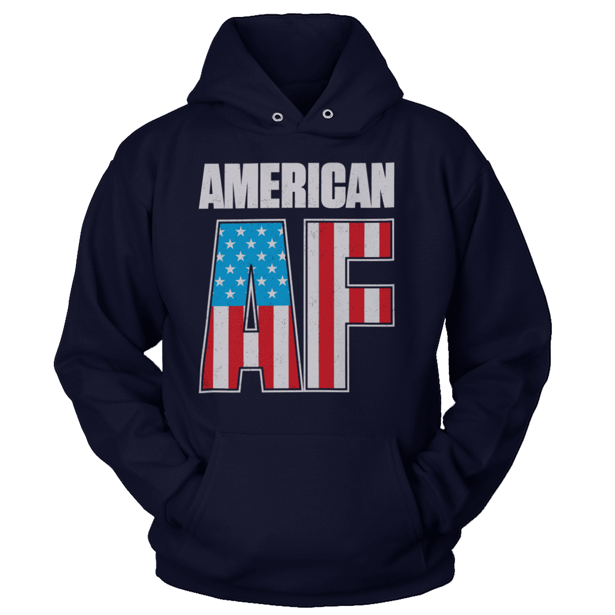 T-shirt Unisex Hoodie / Navy / S American AF