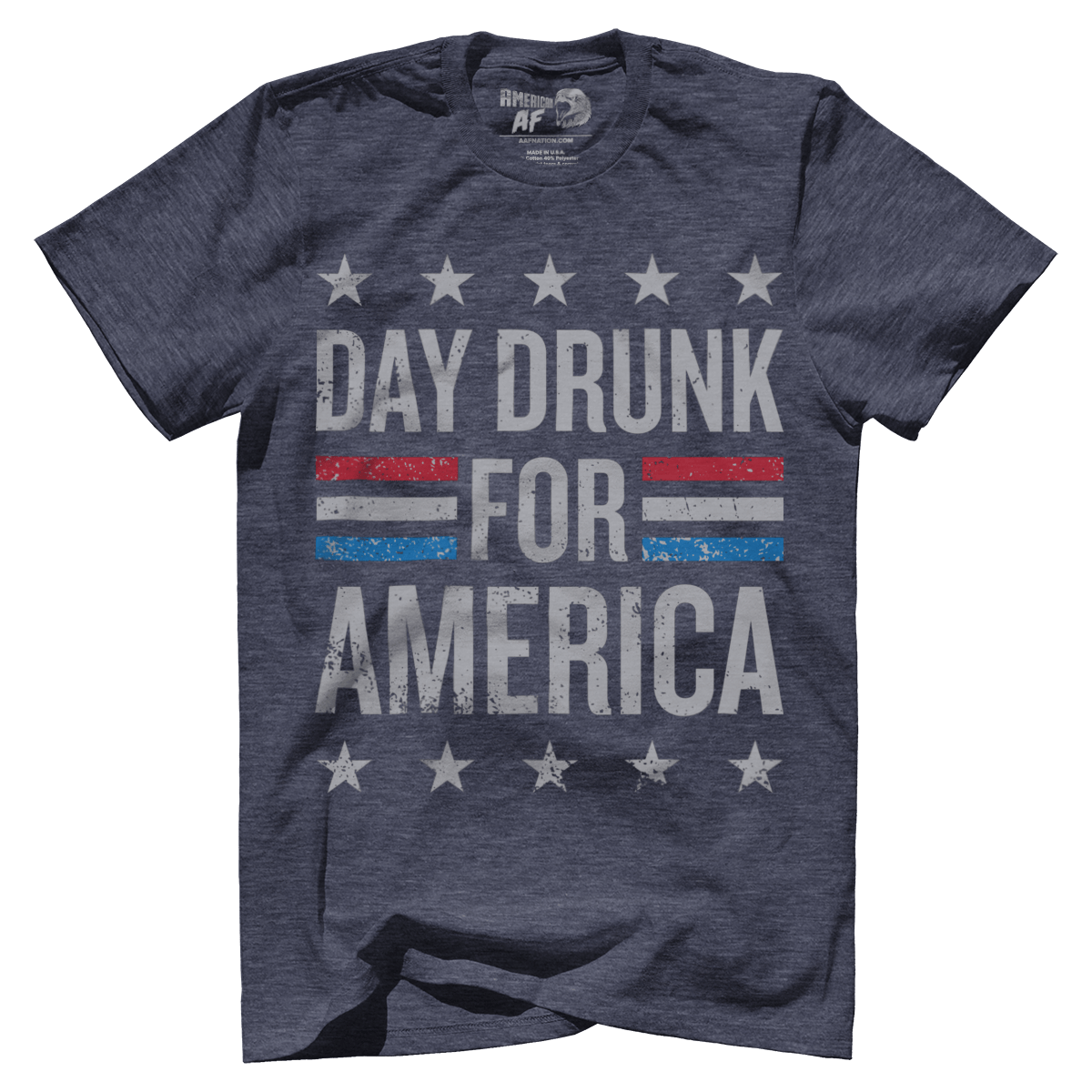 Apparel Premium Mens Triblend Shirt / Vintage Navy / S Day Drunk for America