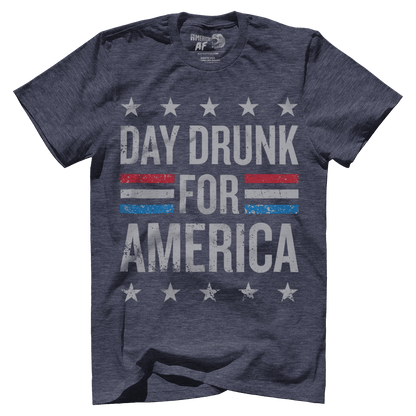 Apparel Premium Mens Triblend Shirt / Vintage Navy / S Day Drunk for America