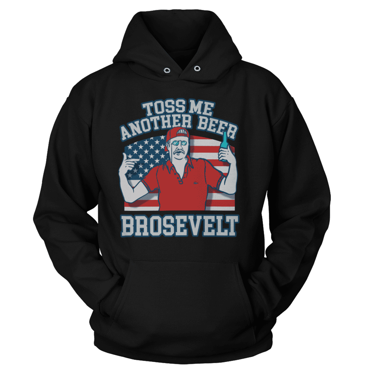 T-shirt Premium Soft Hoodie / Black / XS Toss Me Another Beer Brosevelt (Ladies)