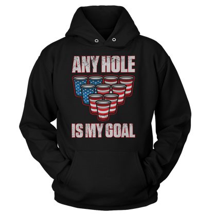 Apparel Unisex Hoodie / Black / S Any Hole is My Goal