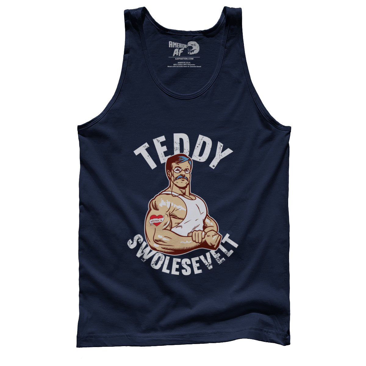 T-shirt Premium Mens Tank / Navy / XS Teddy Swolesevelt