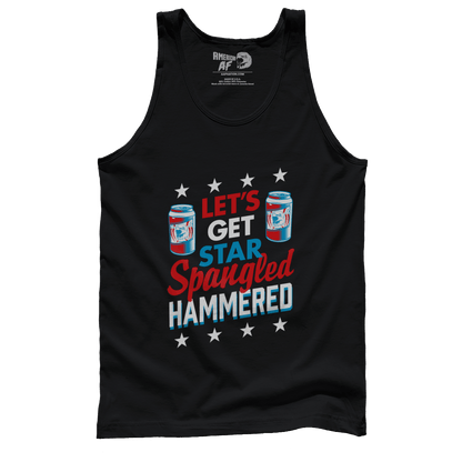 T-shirt Premium Mens Tank / Black / XS Let's Get Star Spangled Hammered