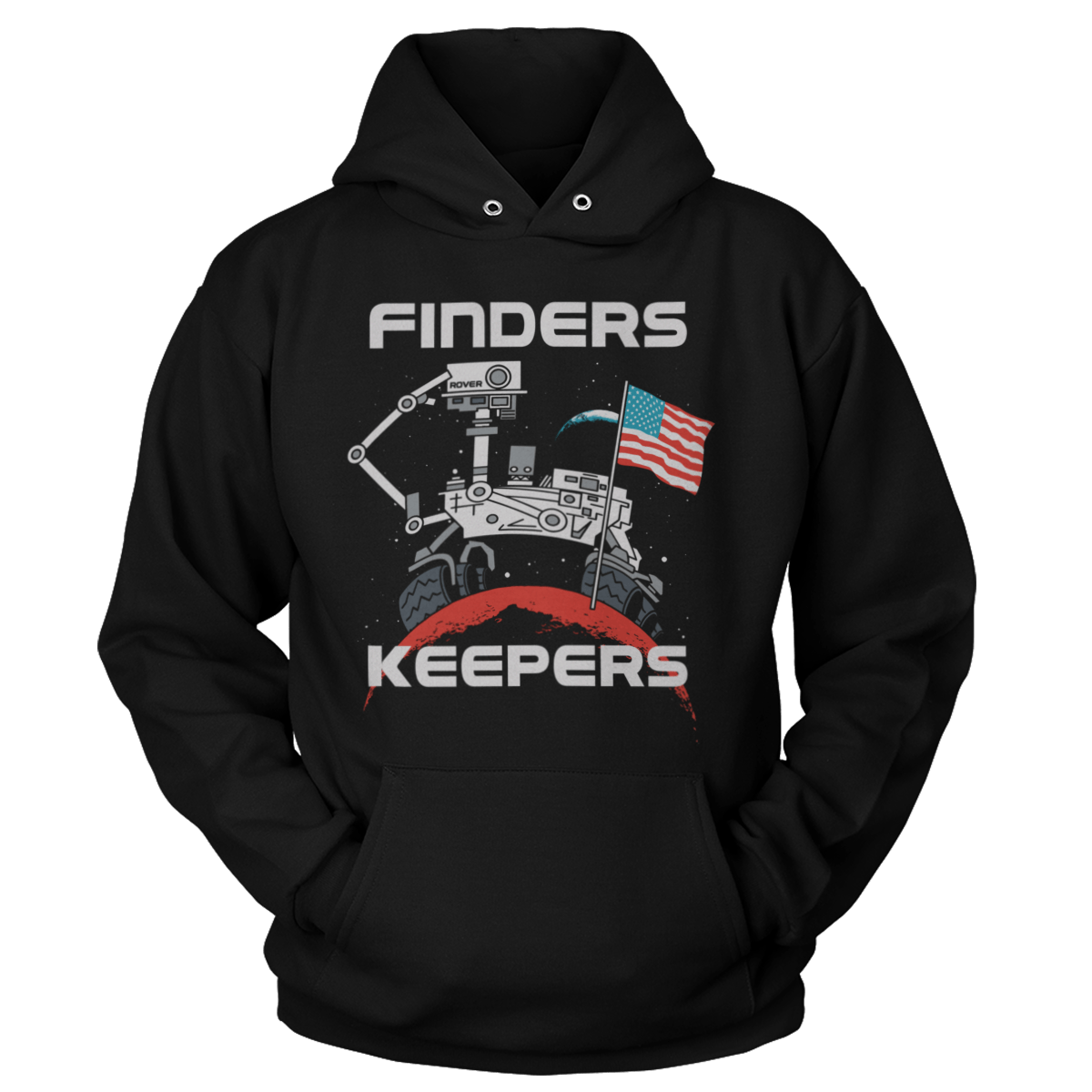 T-shirt Unisex Hoodie / Black / S Finder's Keepers - MARS Rover