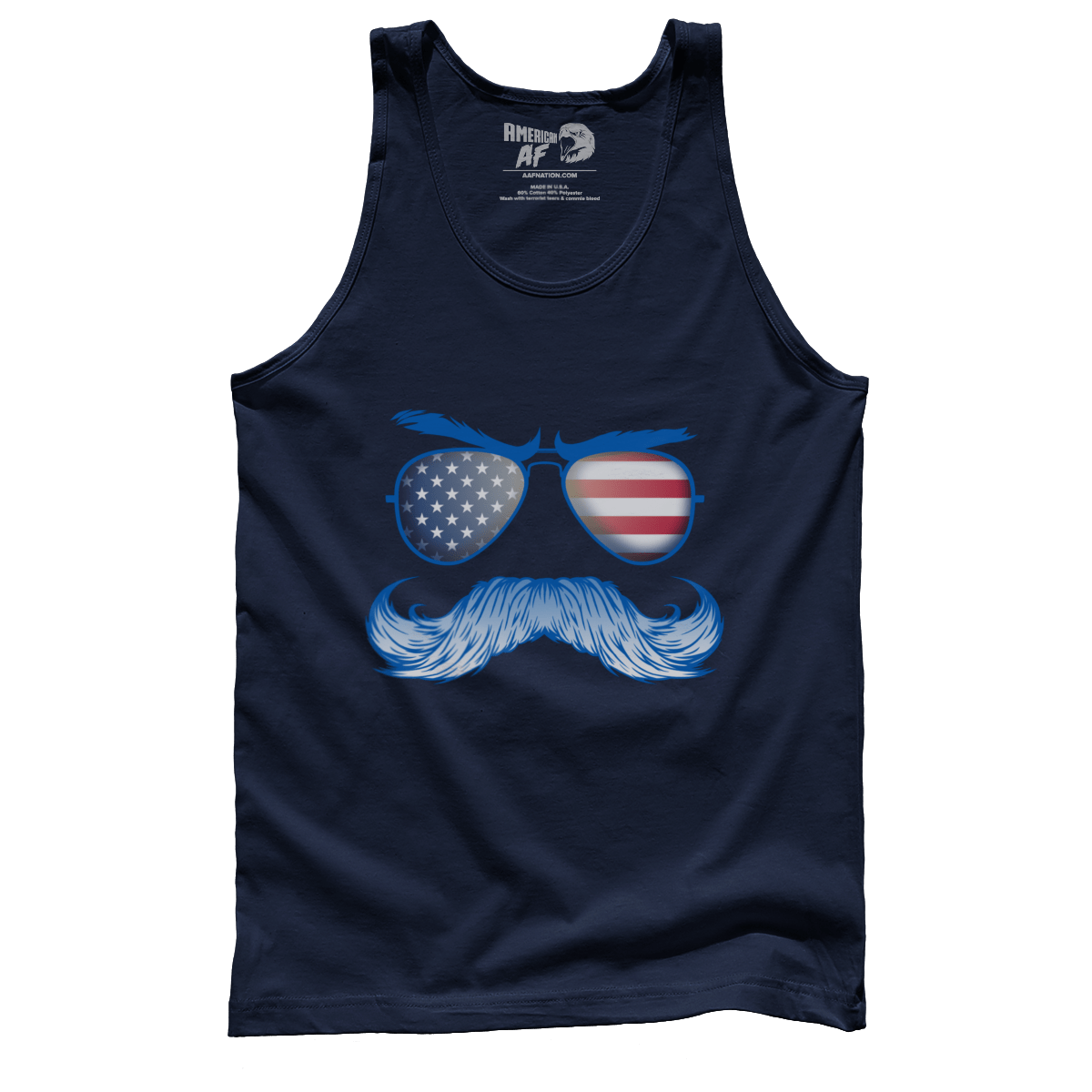 Apparel Premium Mens Tank / Navy / XS America Sunglasses