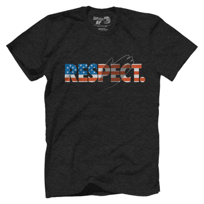 Apparel Premium Mens Triblend Shirt / Vintage Black / S Respect