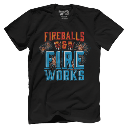 T-shirt Premium Mens Shirt / Black / XS Fireballs and Fireworks