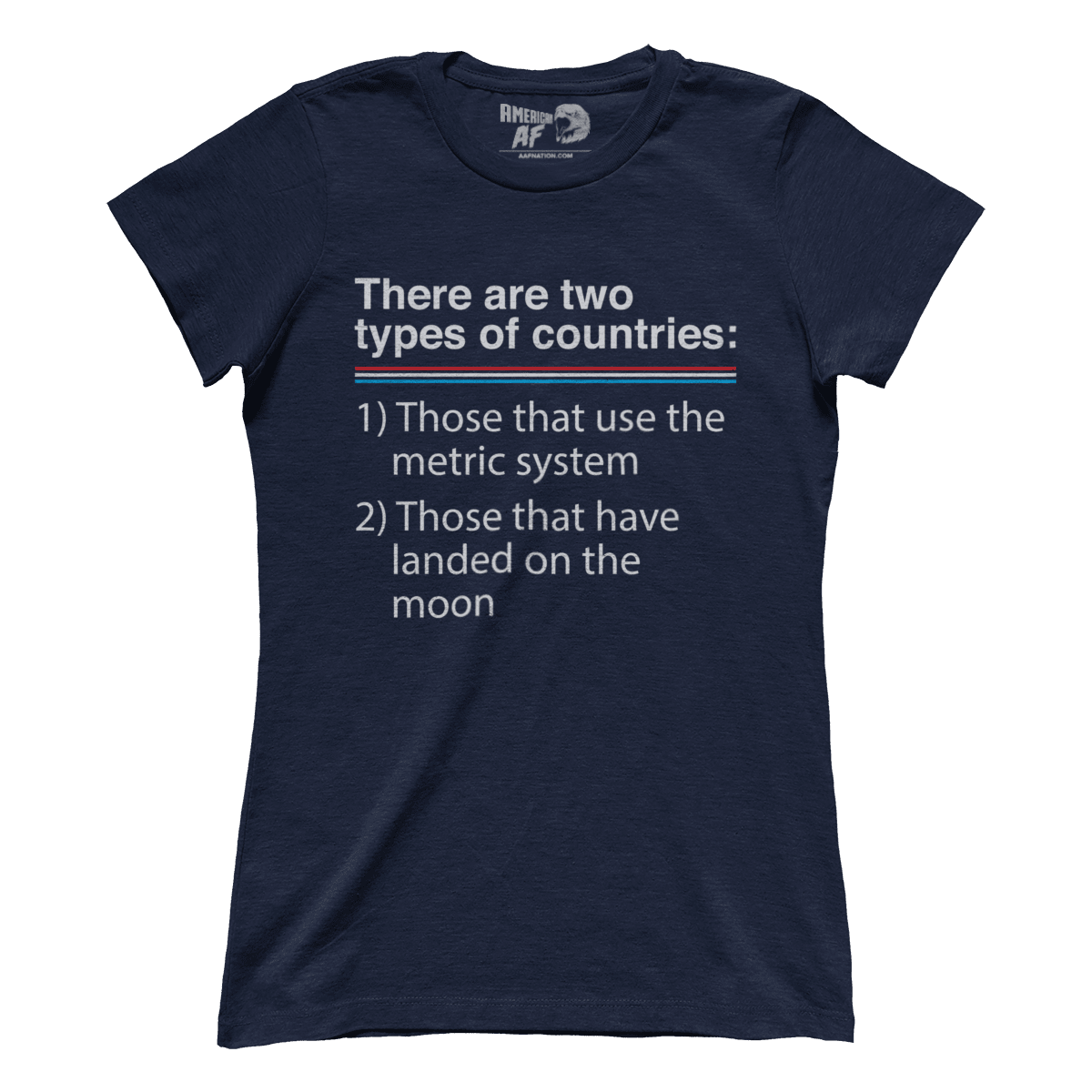 T-shirt Premium Ladies Tee / Midnight Navy / XS Two Types of Countries (Ladies)