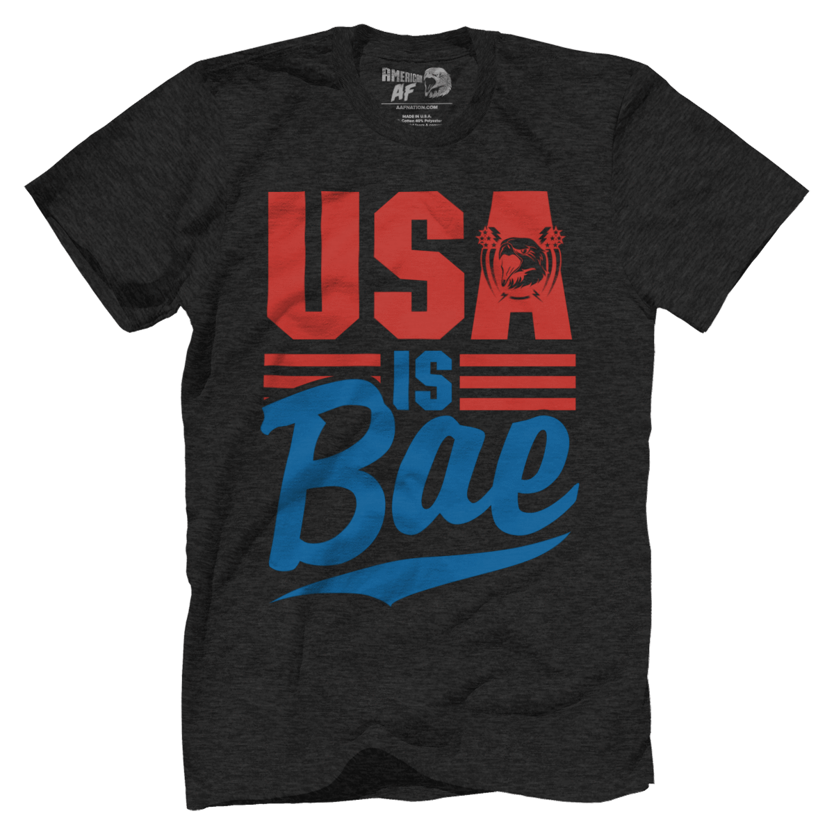 T-shirt Premium Mens Triblend Shirt / Vintage Black / S USA is BAE!