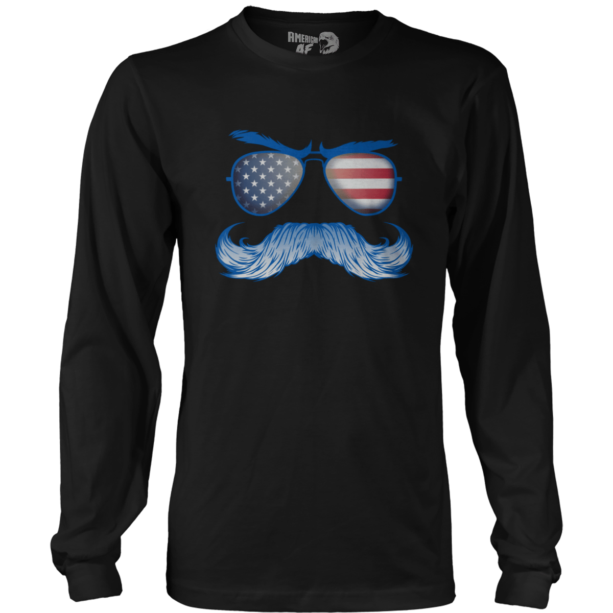 Apparel Mens Long Sleeve / Black / S America Sunglasses