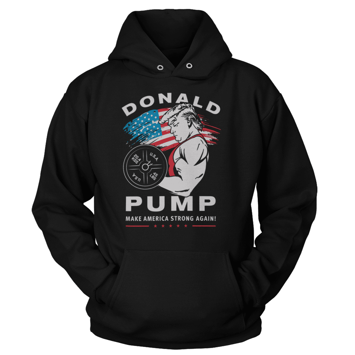 T-shirt Premium Soft Hoodie / Black / XS Donald Pump (Ladies)