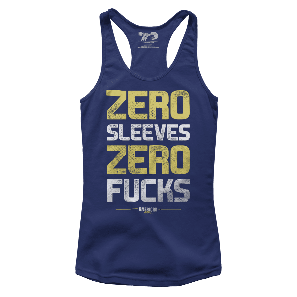 T-shirt Premium Ladies Racerback Tank / Midnight Navy / XS Zero Sleeves (Ladies)