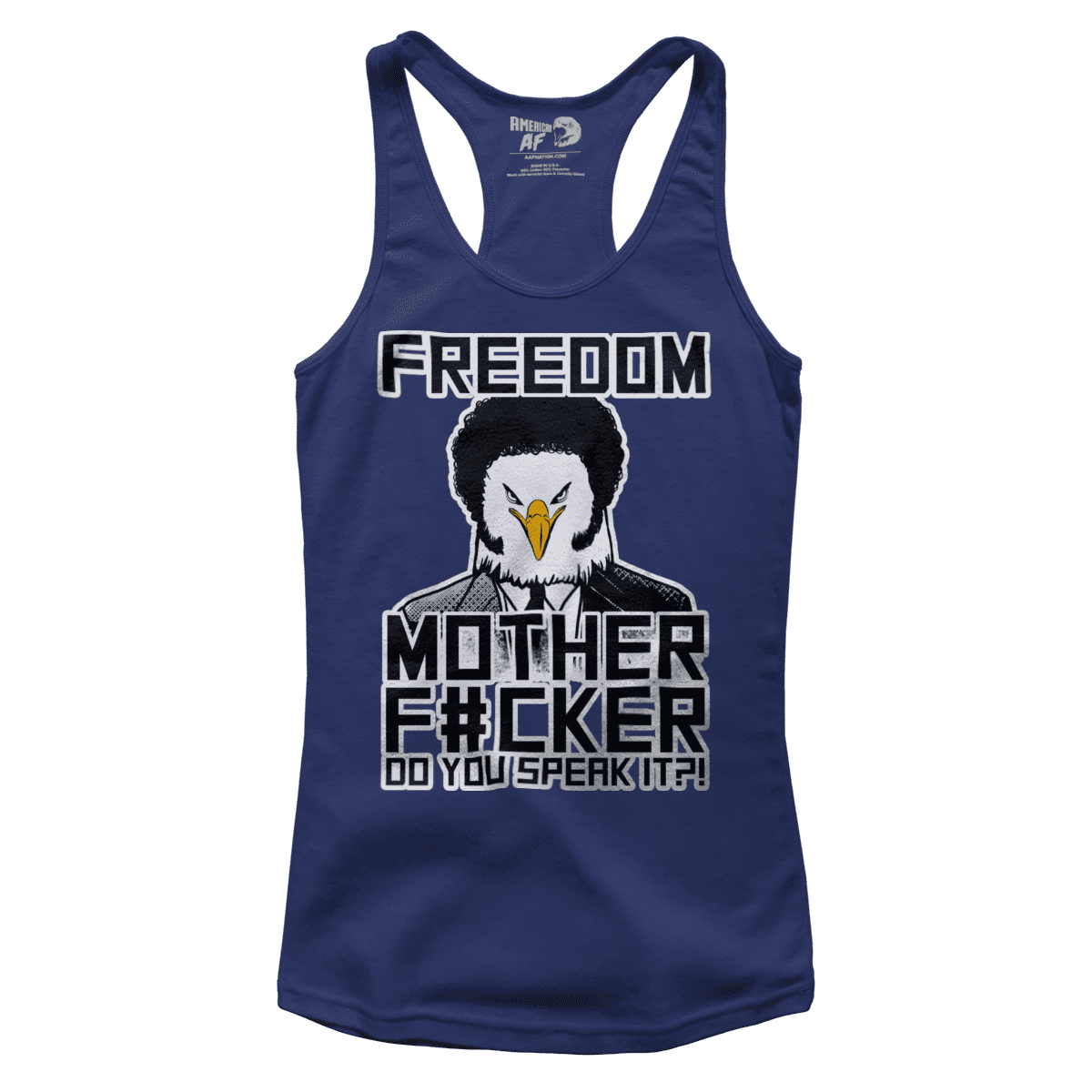 T-shirt Premium Ladies Racerback Tank / Midnight Navy / XS Freedom Mother F (Ladies)