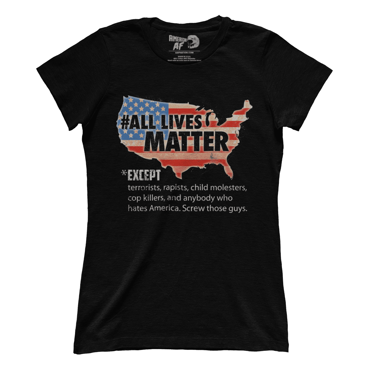 Apparel Premium Ladies Tee / Black / XS All Lives Matter - TAME (Ladies)