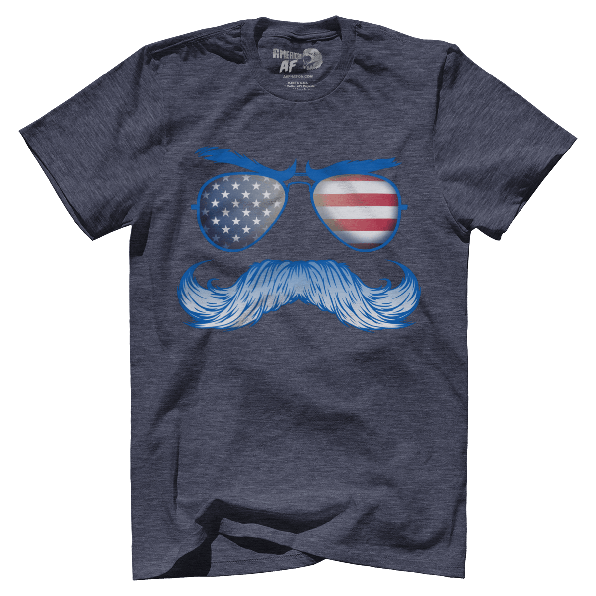 Apparel Premium Mens Triblend Shirt / Vintage Navy / S America Sunglasses