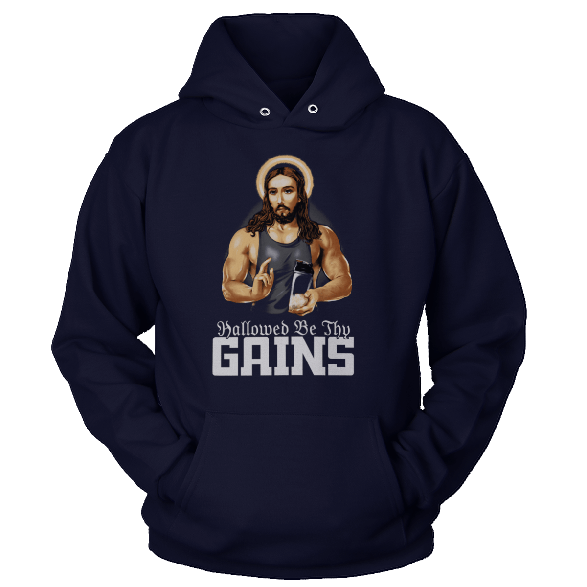 T-shirt Unisex Hoodie / Navy / S Hallowed Be Thy Gains