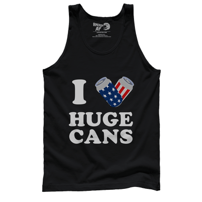 Apparel Premium Mens Tank / Black / XS I Love Huge Cans