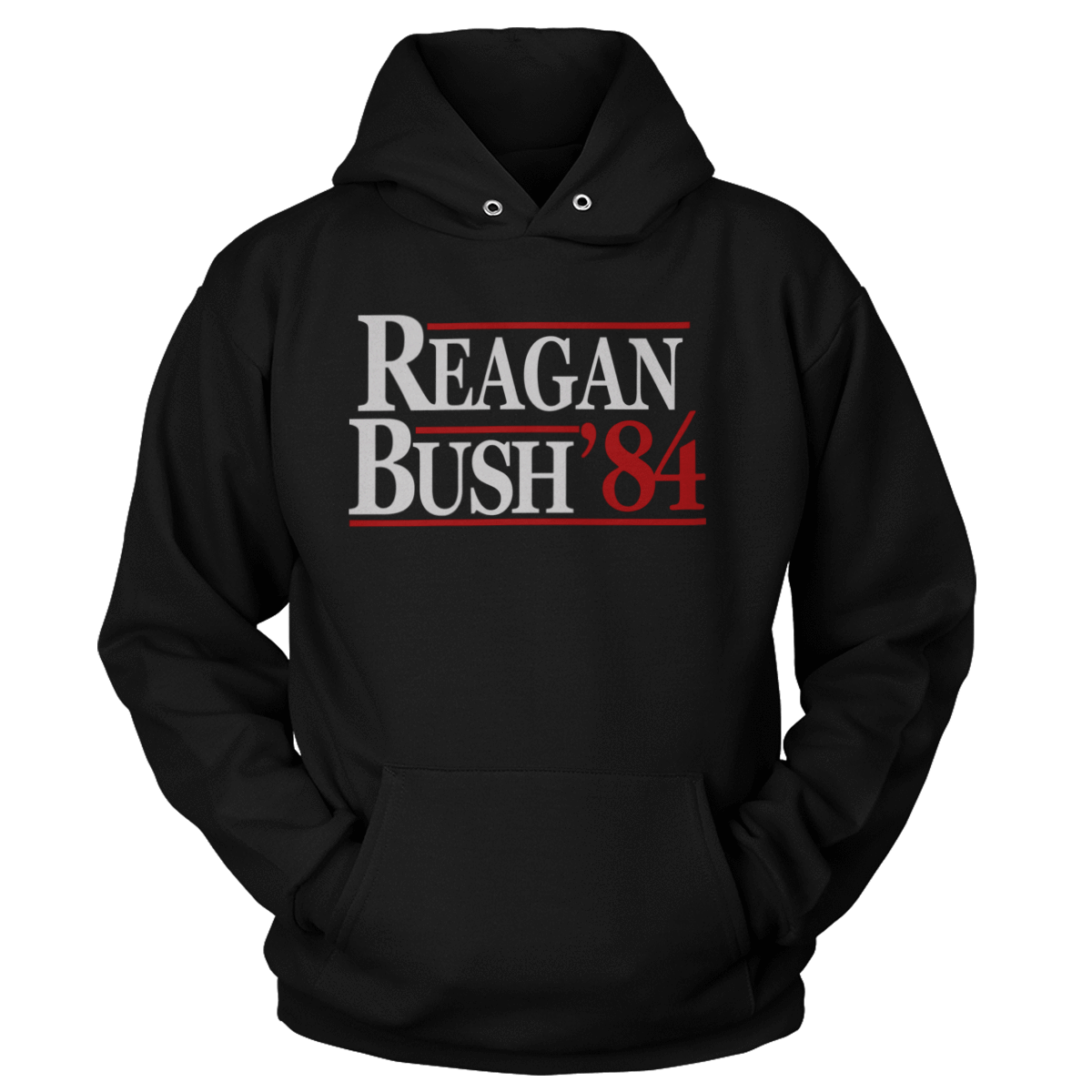 T-shirt Premium Soft Hoodie / Black / XS Reagan Bush 1984 (Ladies)