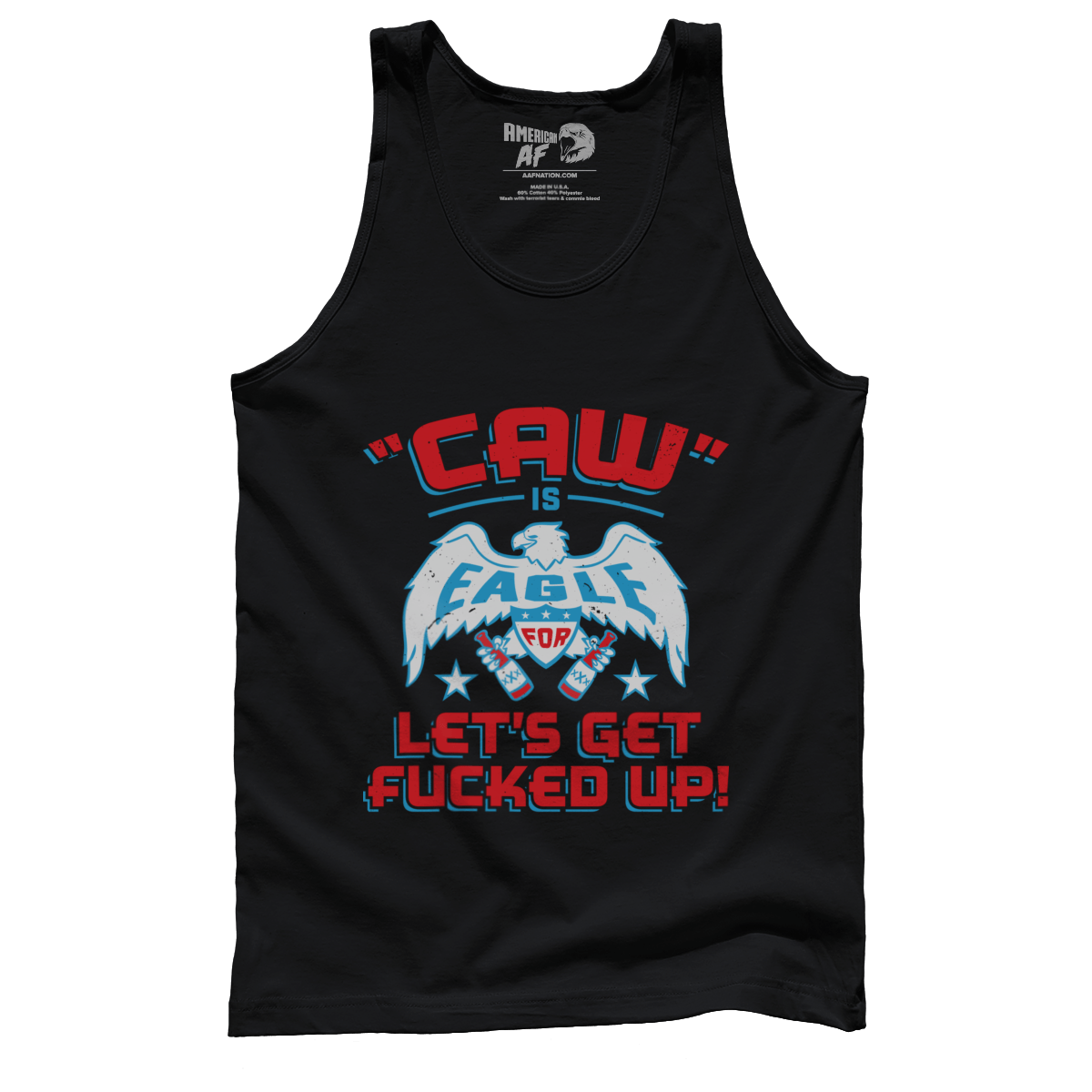 Apparel Premium Mens Tank / Black / XS Caw is Eagle