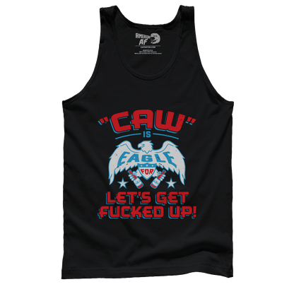 Apparel Premium Mens Tank / Black / XS Caw is Eagle