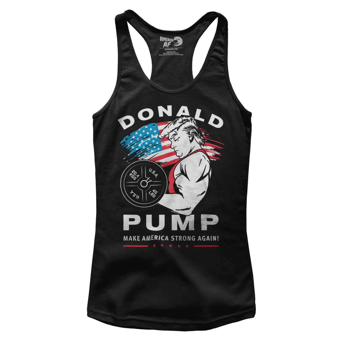 T-shirt Premium Ladies Racerback Tank / Black / XS Donald Pump (Ladies)