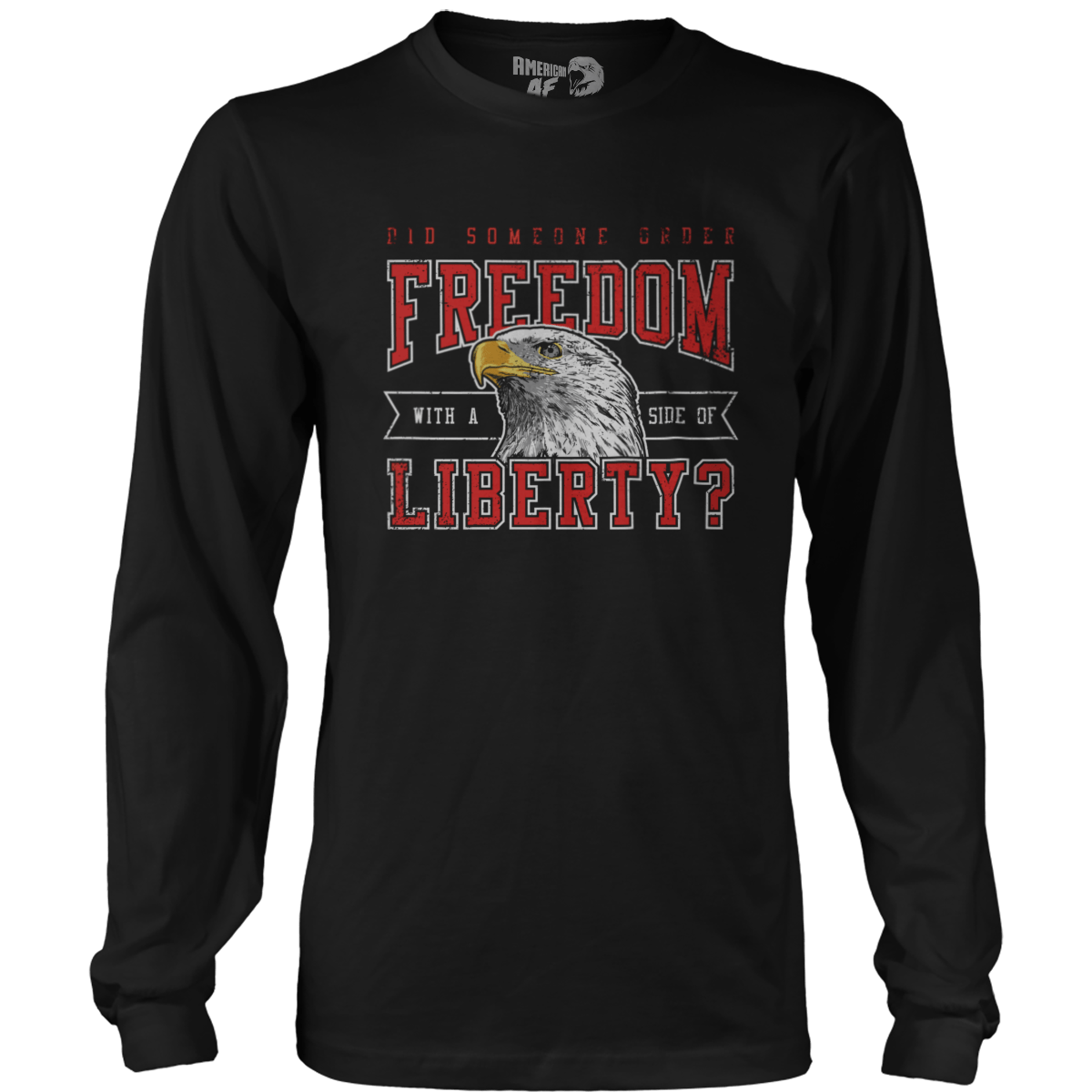 Apparel Mens Long Sleeve / Black / S Side Of Liberty - February 2023 Club AAF Exclusive Design
