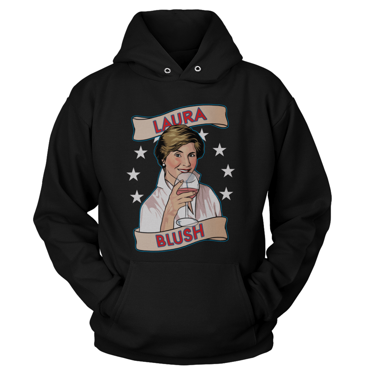 T-shirt Unisex Hoodie / Black / S Laura Blush