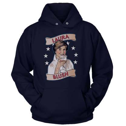 T-shirt Unisex Hoodie / Navy / S Laura Blush