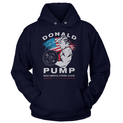 T-shirt Unisex Hoodie / Navy / S Donald Pump