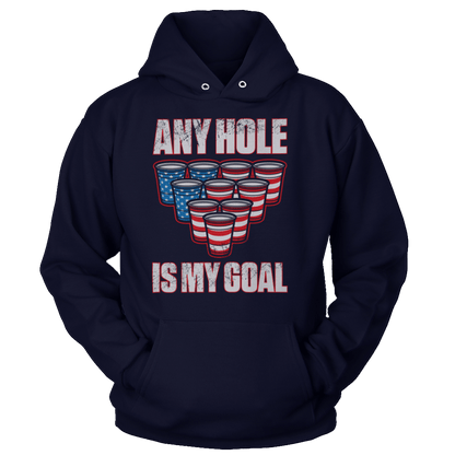 Apparel Unisex Hoodie / Navy / S Any Hole is My Goal