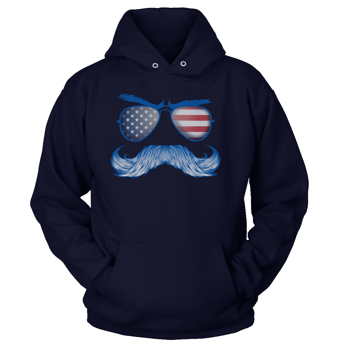 Apparel Unisex Hoodie / Navy / S America Sunglasses