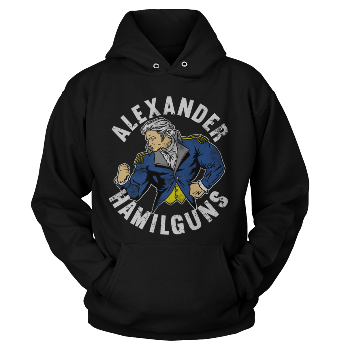 T-shirt Premium Soft Hoodie / Black / XS Alexander Hamilguns (Ladies)