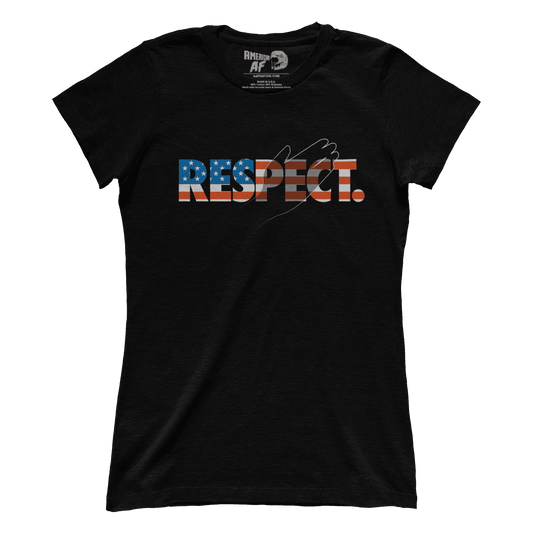 Apparel Premium Ladies Tee / Black / XS Respect (Ladies)