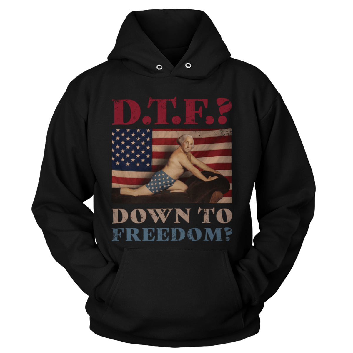 T-shirt Unisex Hoodie / Black / S DTF? Down to Freedom?