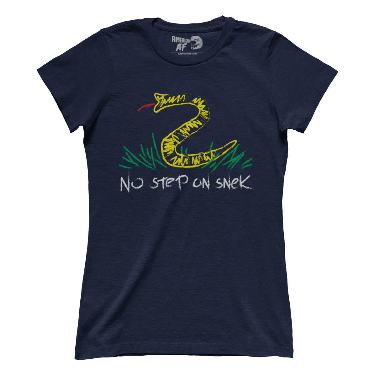 T-shirt Premium Ladies Tee / Midnight Navy / XS No Step on Snek (Ladies)