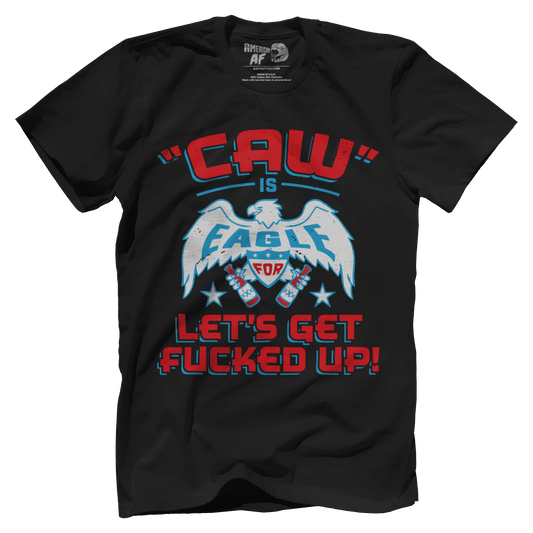 Apparel Premium Mens Shirt / Black / XS Caw is Eagle