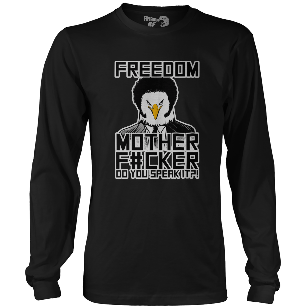 T-shirt Mens Long Sleeve / Black / S Freedom Mother F